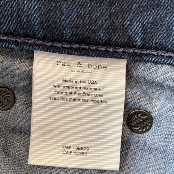 Rag & Bone High Rise Skinny Jeans 28 - Picture 9 of 9